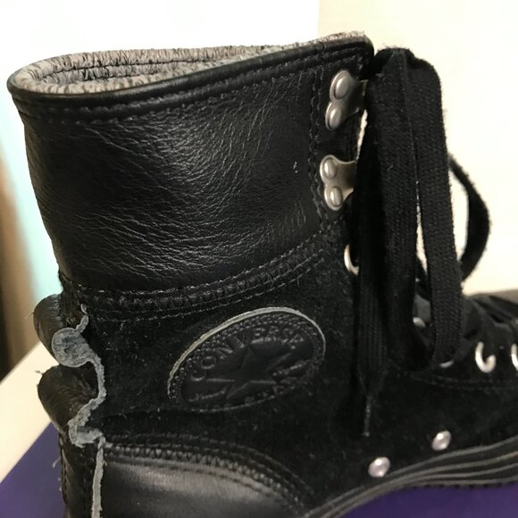 CONVERSE Women's Chuck Taylor Elsie Roldown Suede Sneakers size 8 - Picture 3 of 9